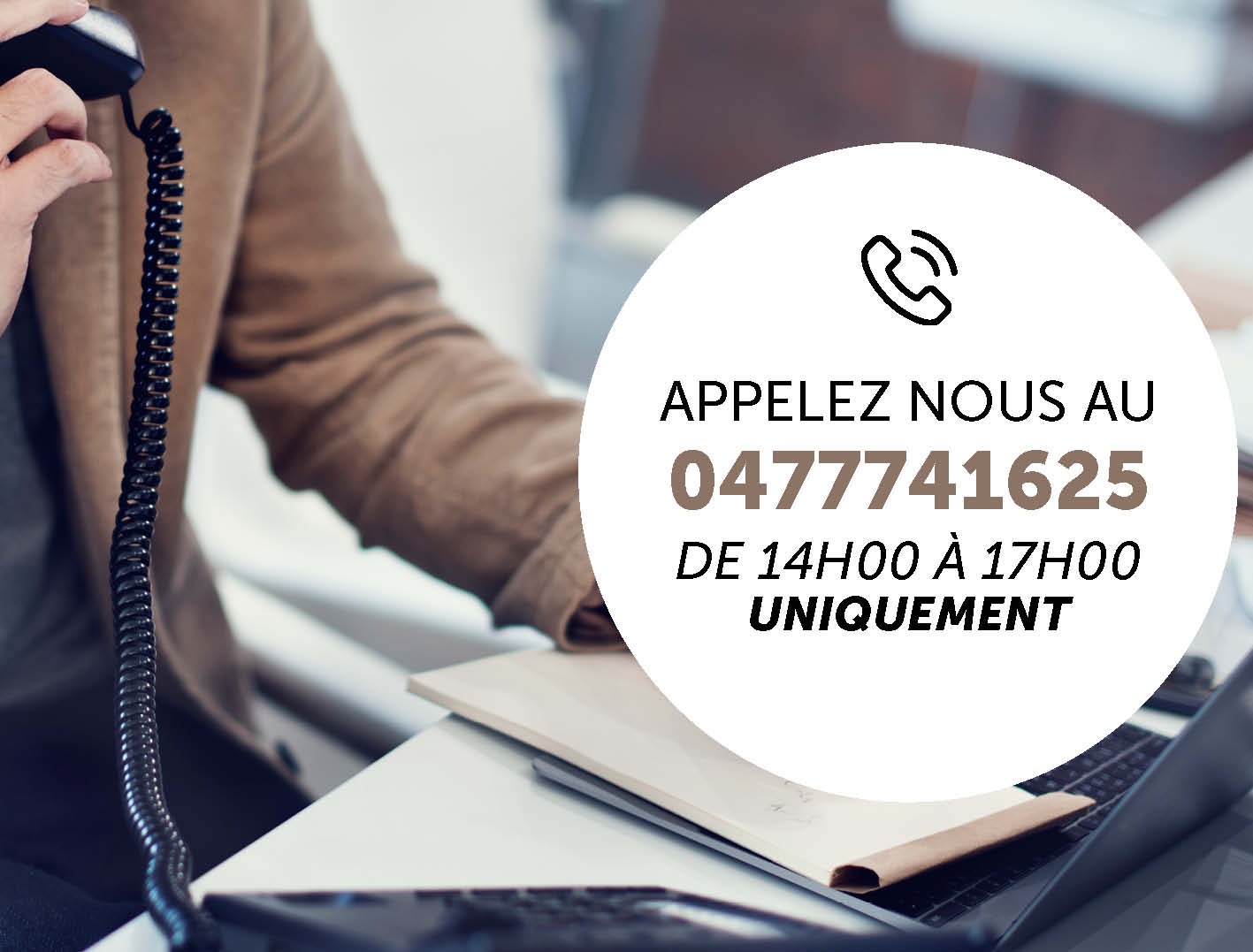 Appelez au 0477741625